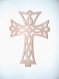 Croix de bois croix de...dentelle sur bois