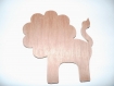 Support silhouette animaux de la jungle /motif lion girafe éléphant singe