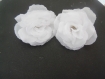 Lot de 2 jolies fleurs blanches artificielles 