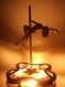 Lampe pole dance en bois artisanale