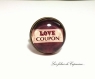 Bracelet cabochon cordon simili cuir  •love coupon• 