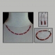 Ensemble collier, bracelet et boucles d'oreilles 