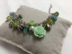 Bracelet breloque vert 