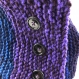 Ensemble bonnet/snood laine tricoté main réf 3875 