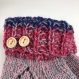 Mitaines avec pouce laine tricoté main ref 3682
