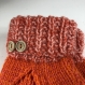 Mitaines avec pouce laine tricoté main ref 3706
