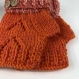 Mitaines avec pouce laine tricoté main ref 3706