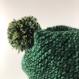 Ensemble bonnet /snood laine tricoté main réf 3881