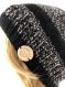 Bonnet laine tricoté main réf 3572