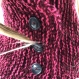 Ensemble bonnet /snood laine tricoté main réf 3868