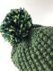 Bonnet laine tricoté main réf 3562