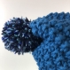 Bonnet laine tricoté main réf 3613