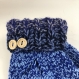 Mitaines avec pouce laine tricoté main ref 3654