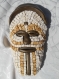 Masque africain en mosaïque pierres naturelles 
