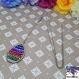 Rainbow - collier sautoir pendentif goutte et perles multicolores arc en ciel