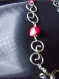 Bracelet en zinc et jaspe rouge