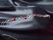 Bracelet en zinc et jaspe rouge