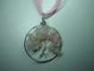 Pendentif *arbre de vie quartz rose* 