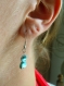 Boucles d’oreille en turquoise