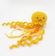 Pieuvre au crochet jaune | pieuvre bébés prématurés | cadeau de naissance fille et garçon | cadeau bébé amigurumi | octopus lovey blanket