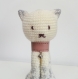 Décoration chat au crochet assis | décoration chambre bébé et enfant | chat au crochet | cadeau de naissance | déco chat | déco bébé