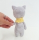 Doudou chat au crochet | amigurumi chat | cadeau de naissance | amineko au crochet | cadeau bébé fille et garçon | babies cuddly toy cats