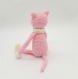 Doudou chat au crochet | amigurumi chat gris | cadeau de naissance | cadeau bébé fille et garçon | amineko | babies lovey cat