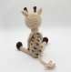 Doudou girafe au crochet | amigurumi girafe | sophie la girafe style | cadeau de naissance | cadeau bébé fille et garçon | lovey giraffe