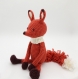Doudou renard au crochet | cadeau de naissance | peluche renard | amigurumi bébé | cadeau bébé fille et garçon | blanket lovey fox crochet
