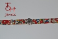 Bracelet ruban multicolore 