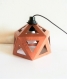 Petite lampe origami cuivre