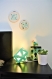 Petite lampe origami vert d'eau / bleu menthe