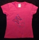 Tee-shirt rose fushia, papillon en strass, enfant taille 5/6 ans