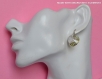 Swarovski boucles d'oreilles cristal  cœur / argent 925