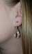Swarovski clips d'oreilles cristal wing blanc / argent 925
