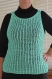Sur-pull au tricot couleur vert nil, à porter seul ou par dessus un s/pull sombre