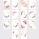 Cartes étape bébé fille ma première année mois par mois motif floral lot de 14 cartes en papier photo idéal cadeau naissance baby shower