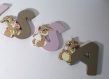 Lettres décoratives personnalisables pour prénom enfant  miss bunny