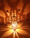 Lampe artistique aux formes géométrique en bois