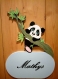 Plaque de porte panda pour prénom enfant