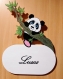 Plaque de porte panda pour prénom enfant