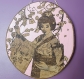 Décoration silhouette femme japonaise artisanale