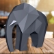 Projet diy papercraft: sculpture d'éléphant