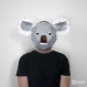 Projet diy papercraft: masque de koala