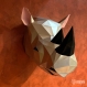Projet diy papercraft: trophée de rhinocéros