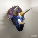 Projet diy papercraft: tête de triceratops