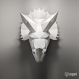 Projet diy papercraft: tête de triceratops