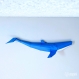 Projet diy papercraft: baleine bleue