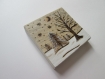 Décoration de noel - tableau miniature bois minimaliste paysage d'hiver