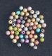 Lot de 50 perles de 8 mm stardust en laiton neuves